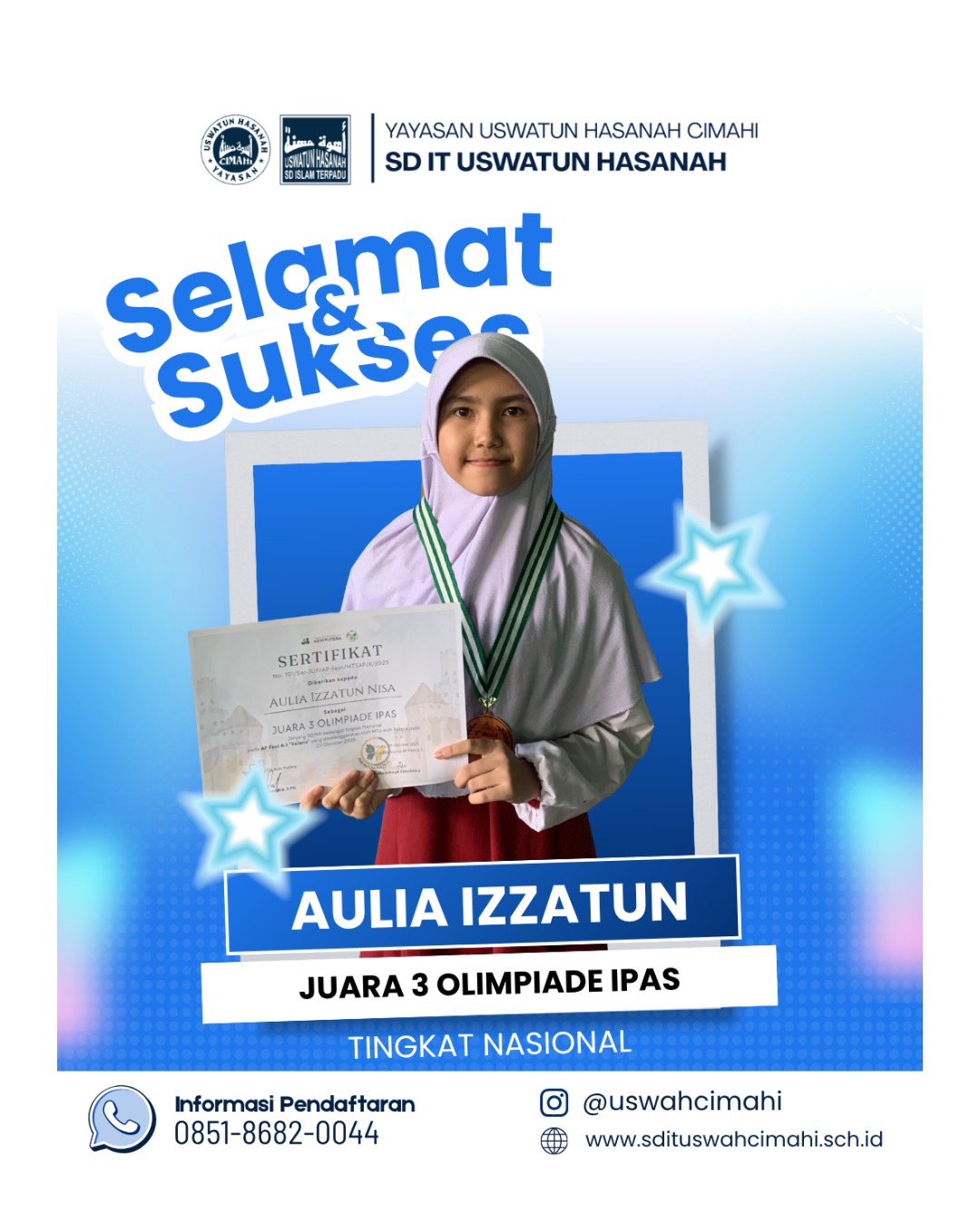 Prestasi SDIT Uswatun Hasanah Cimahi